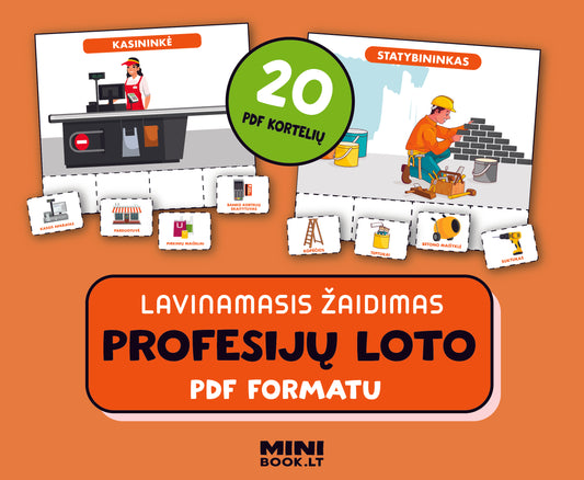 Lavinamasis žaidimo rinkinys "Profesijų loto" (PDF failas)