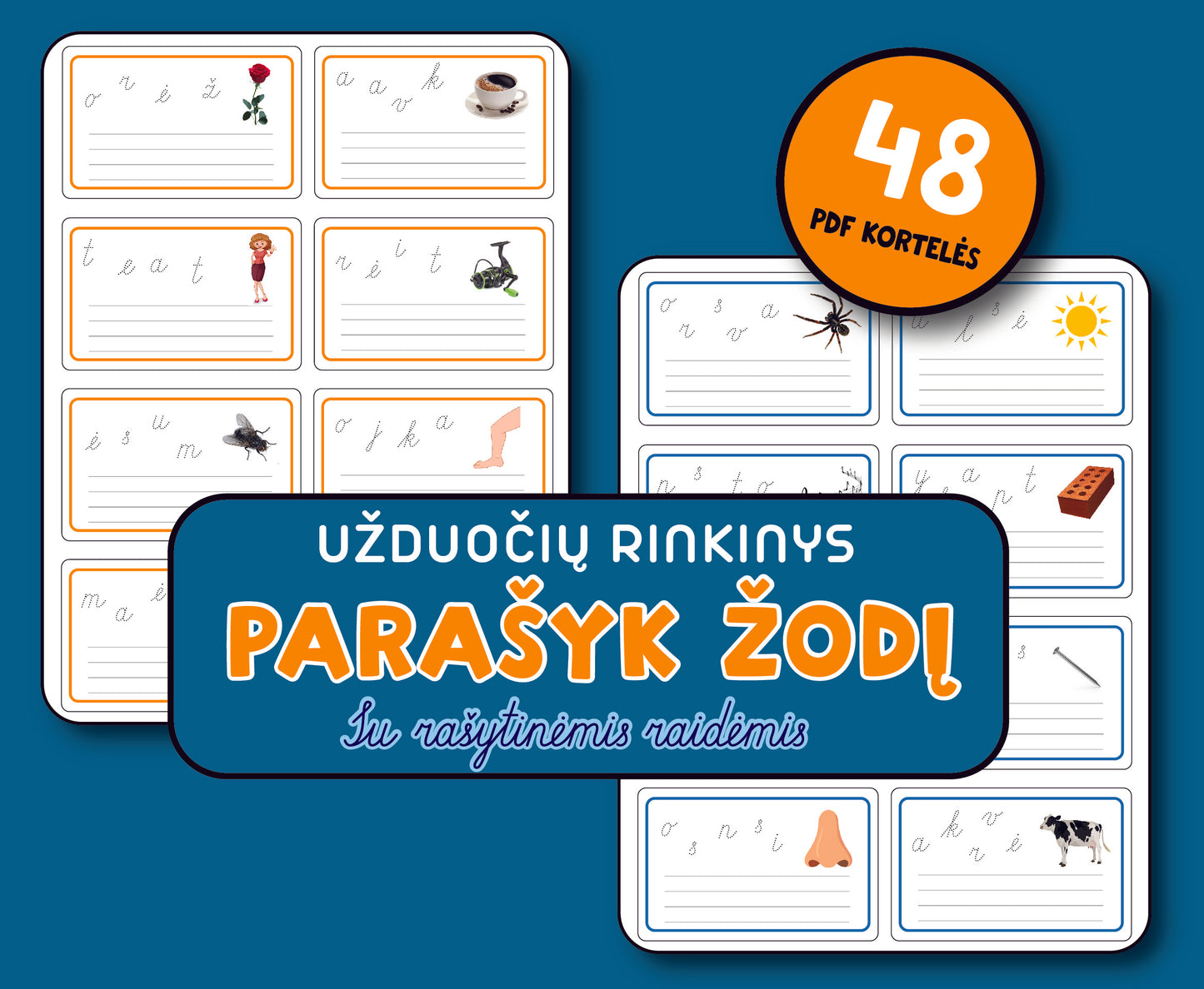 Užduočių rinkinys "Parašyk žodį" (PDF failas)